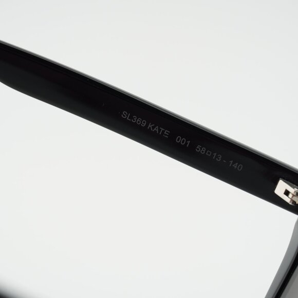 Saint Laurent SL369KATE 001 Sunglasses Black Cat Eye Frame, Black Lenses main image 11